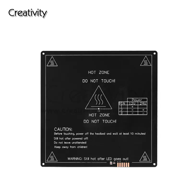 235*235*3.0mm 3D Printer Parts 1PCS black MK3 hotbed latest Aluminum heated bed for Hot-bed Support 24V 220W 235*235*3.0mm