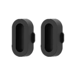 Silicone Charger Port Protector Dust Plug for Smartwatches - 4 - Pack (2PCS Black)