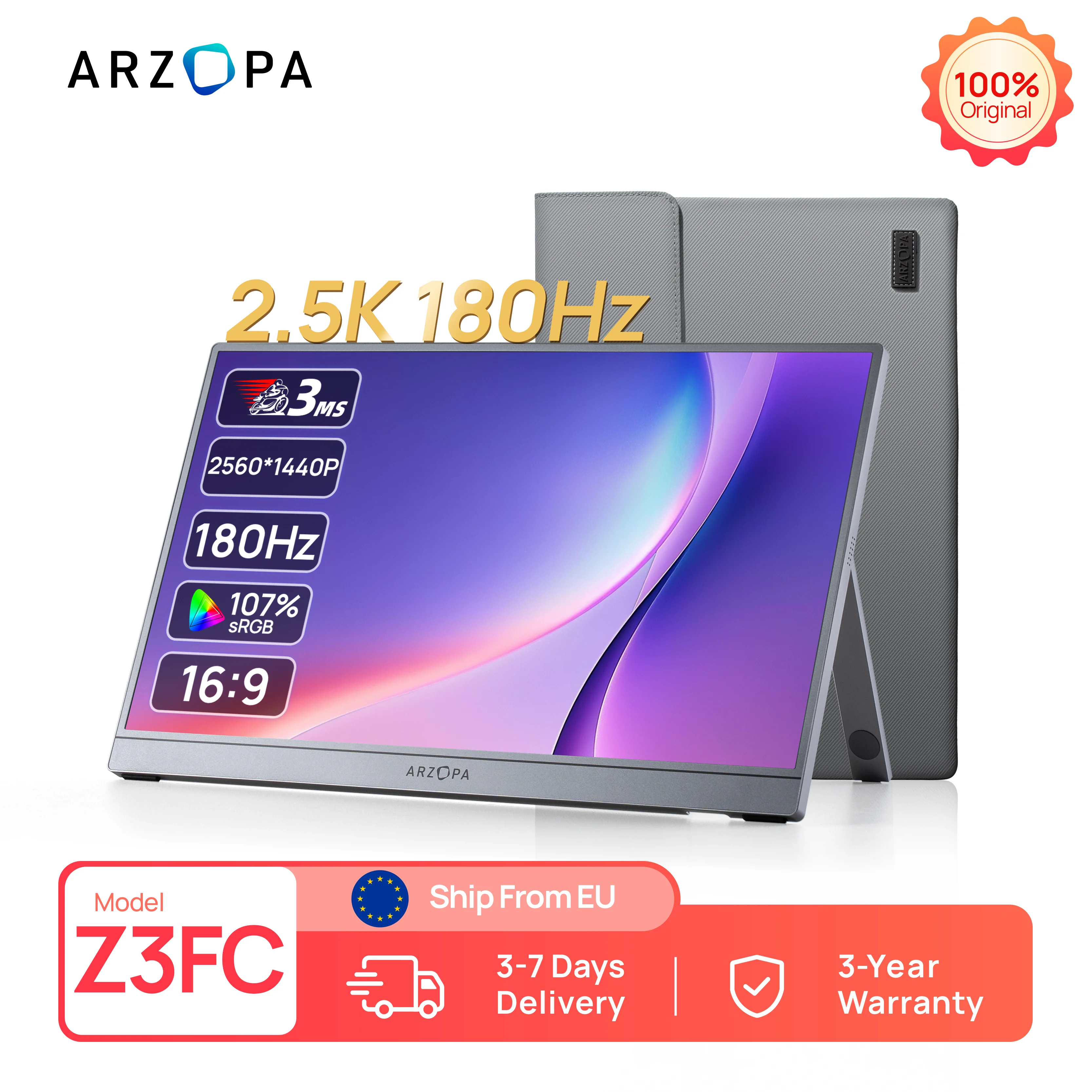 ARZOPA, Écran Portable 15.6 FHD USB-C HDMI Mac / PC (video