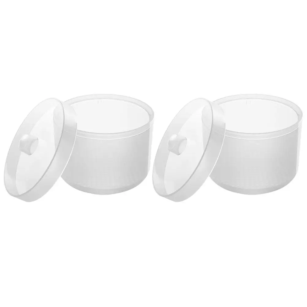 2Pcs 살균 도구 네일 아트 소독 컵 2층 배수 상자 홈 매니큐어용 네일 도구 살균기