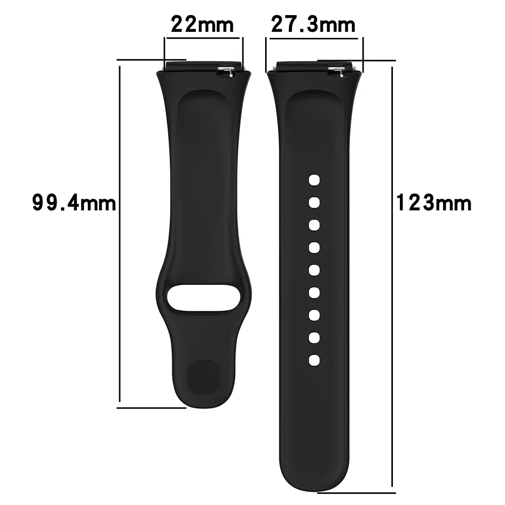 Bracelet en silicone pour Redmi Watch 3, bracelet de montre actif et Lite, coque de protection