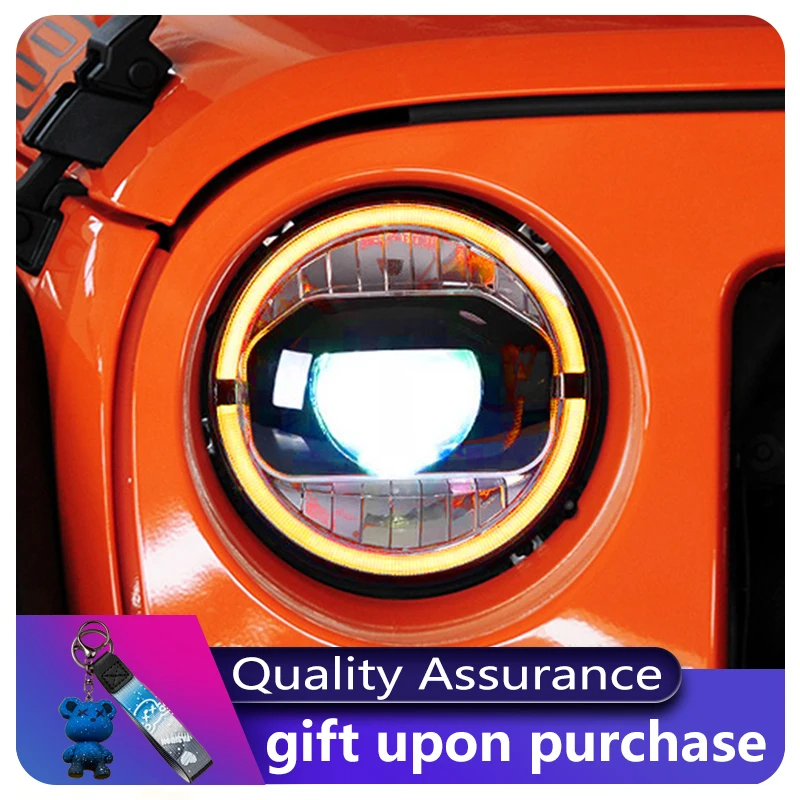 

A Pair of Car Stuff Modified For Jeep Wrangler JK 2007-2017 Front Light DRL Head Lamp LED Plug And Play Tools Auto Accessories