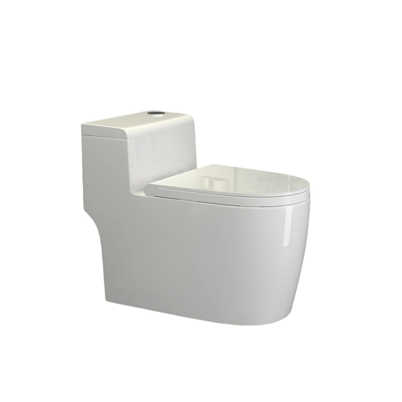 New Fashion Modern Design Bathroom Floor Standing Ceramic Integrated Toilet Seat with Seat Cover