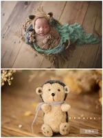 Newborn Photography Props Accessories Backdrop Animal Baby Toys Wool Mohair Infant Dolls Lion Bear Bunny Panda Studio Props 6