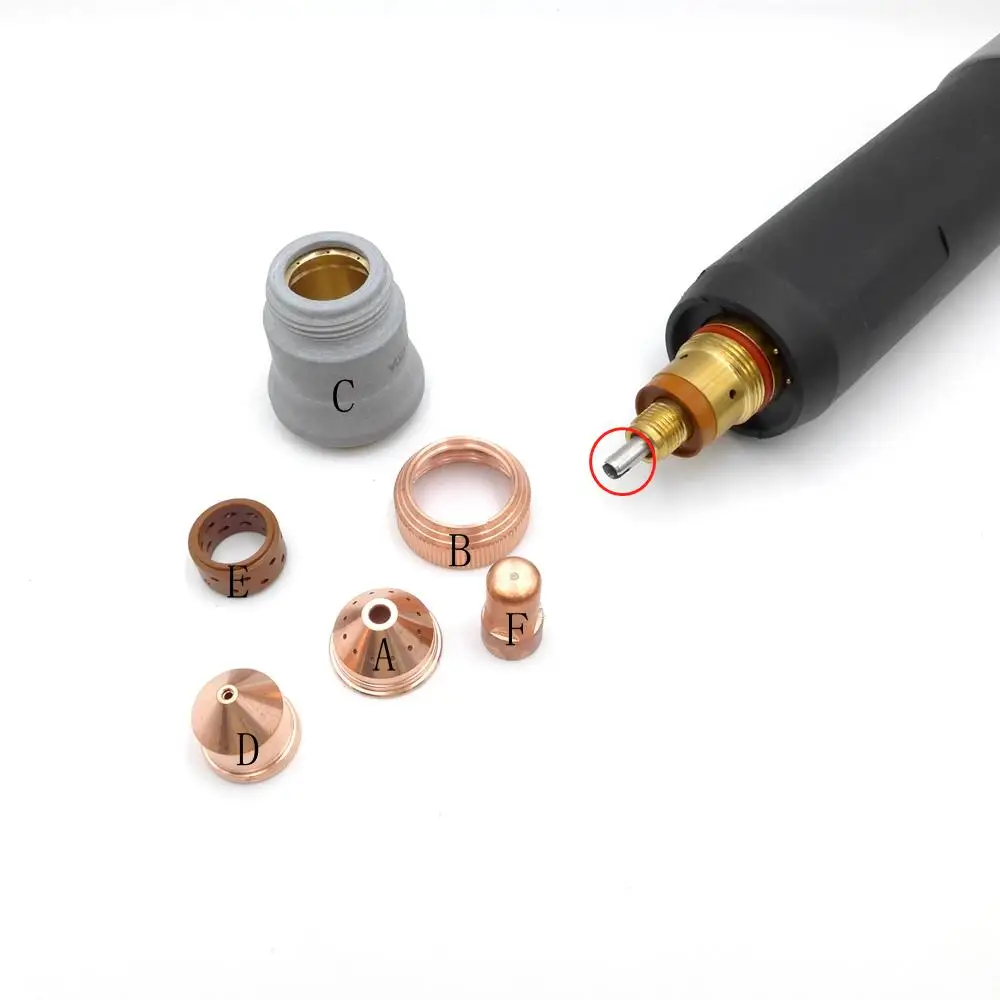 Air Gas Tube Fit Without High Frequency 120A IPXM102 IPXM102 Air Plasma Cutting Inside Torch Head Straight Torch CNC Machine Gun