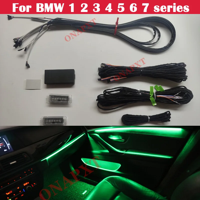 For Bmw 20102017 Car Neon Ambient Light 9color Decorative Atmosphere