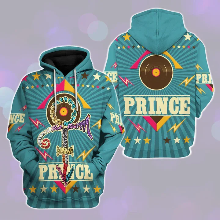 Prince Rogers Nelson 3D Print Hoodies For Men Women Casual Hooded Sweatshirts Oversized Hoodie Kids Pullovers Tracksuit Clothing