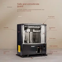 เตาผิงแบบพกพาสำหรับใช้กลางแจ้ง เตาเผาไม้ เตาเชื้อเพลิงแบบเม็ด ใช้ในบ้าน ห้องพัก เตาทำความร้อนในร่ม เตาสำหรับตั้งแคมป์ เตาสำหรับเต็นท์ในฤดูหนาว 1