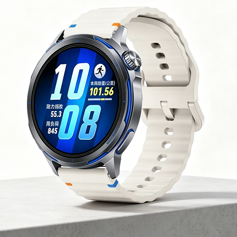 Breathable Wave Silicone Watch Strap - Multiple Widths Available