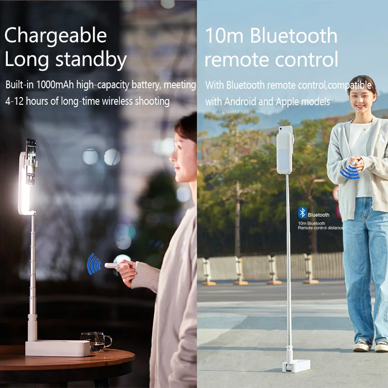 Phone Holder LED Lampe Selfie Fill Light Support Portable Pour Stand Bluetooth Remote Shooting For Live Short Video Stream Kit device holder