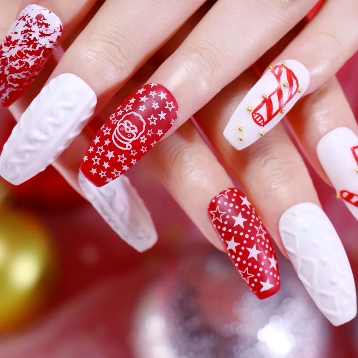 BeautyBigBang Christmas Nail Art Printing Stamping Templates