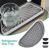 New Silicone Water Dispenser Tray Splash Proof Drainage Mat Refrigerator Drip Tray Cuttable Drain Tray for Drip Pad Accessories 4