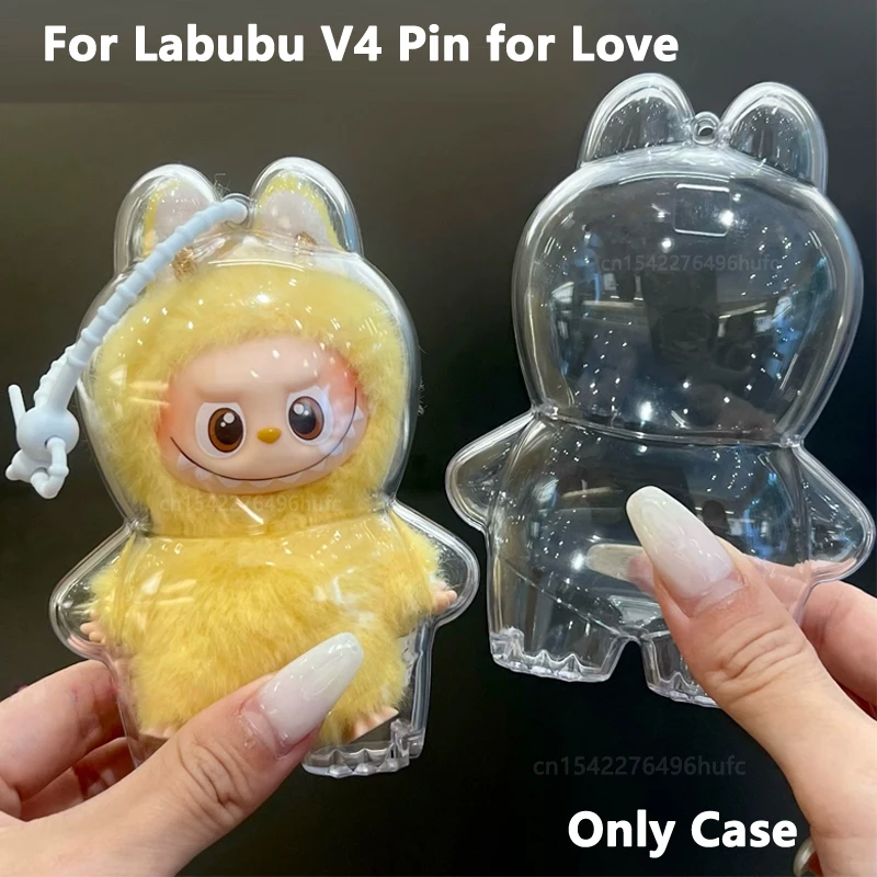 NEW Transparent Protective Case For LABUBU 4 PIN FOR LOVE Series