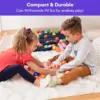 Ball Pit Balls for Kids, Plastic Refill Balls, 200 Pack, Phthalate and BPA Free, Includes a Reusable Storage Bag with Zipper, Br