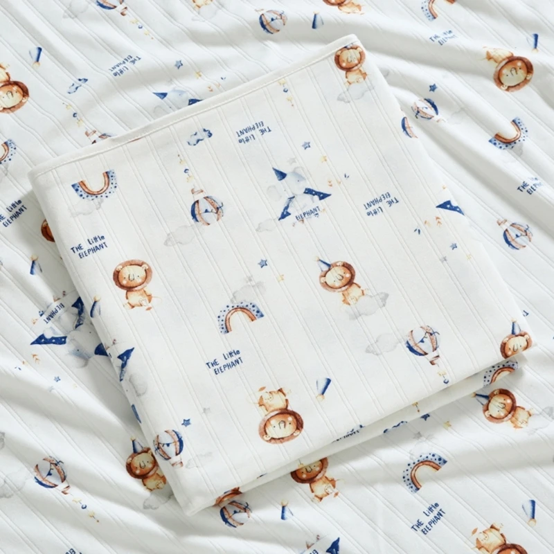 Soft and Breathable Cotton Baby Blanket for Newborns Floral Print Muslin Diaper Swaddles Wrap Stroller Cover Unisex