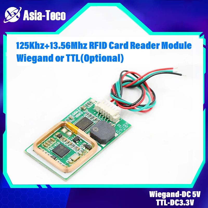 F02DC 125Khz+13.56Mhz RFID Card Access Control System Board Building intercom mo