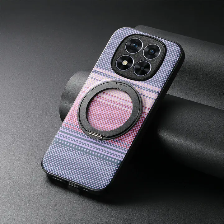 Magnetic Ring Back Case with Stand and Protective Cover