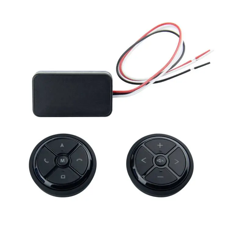JUSTNAVI 10 Keys Wireless Car Steering Wheel Control Button for Car Radio Multimedia GPS Navig Head Unit Remote Control Button