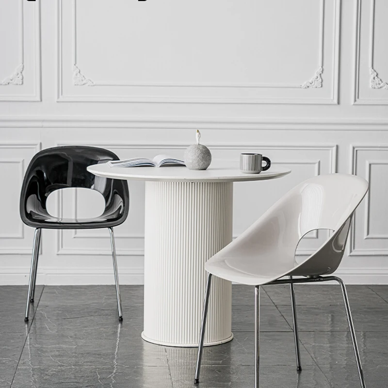 

Desk Relaxing Dining Chair Modern Living Room Design Complete Dining Chair Lounge Mobile Sillas De Comedor Acrylic Furniture GG
