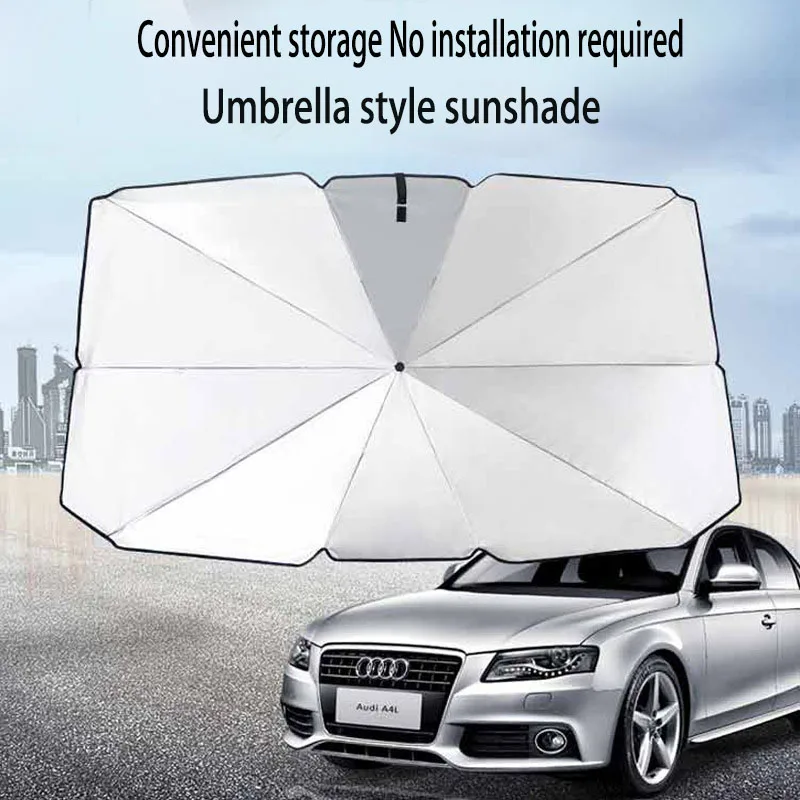 

Car sunshade umbrella Sunshade for the front windshield inside the car Sunscreen and thermal insulation Convenient storage