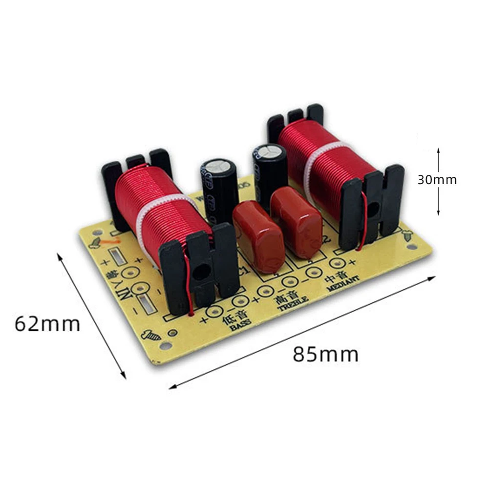 3 Way 150W Speaker Audio Frequency Divider Loudspeaker Crossover Filter Treble Midrange Bass Module Frequency Divider