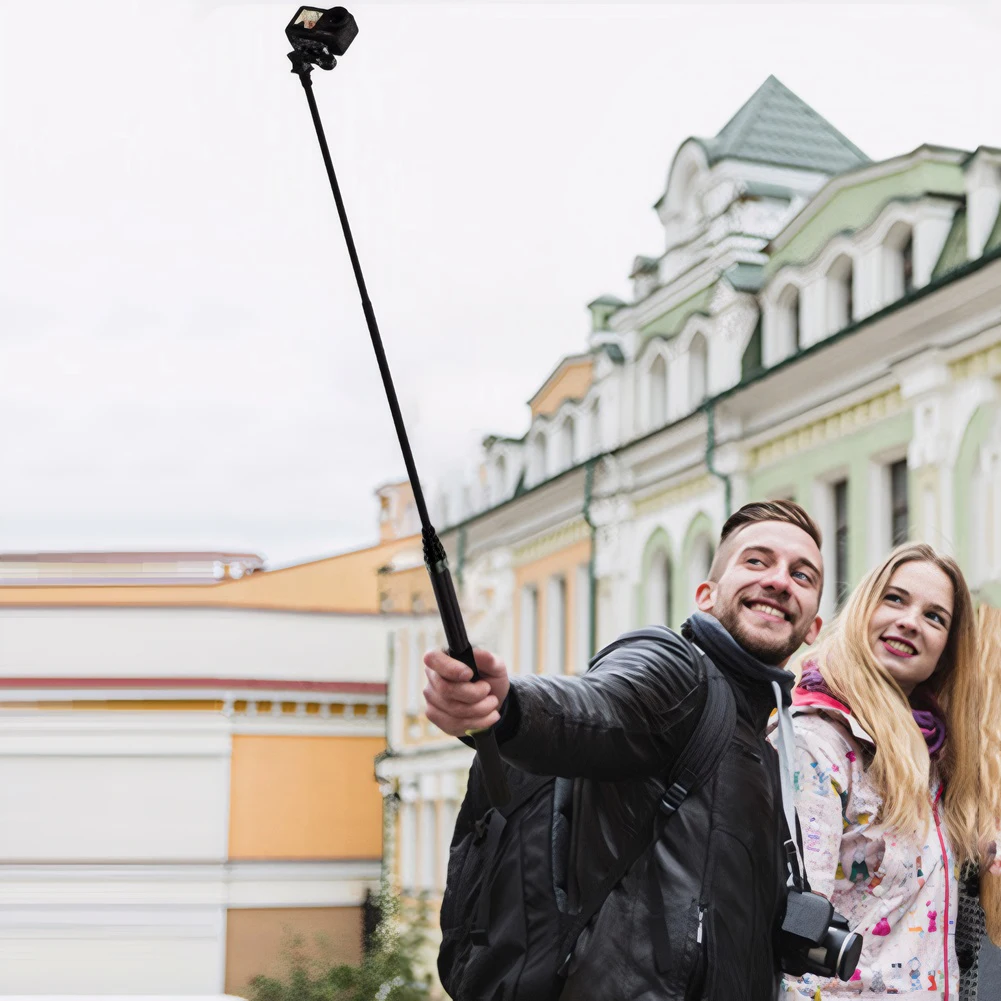 Bastone selfie invisibile in carbonio per action cam_voghion.com