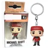 FUNKO Pocket The Office Keychain Funny Doll Pam Beesly Michael Scott Backpack Pendant Collection Christmas Gifts Toys Keychain 2