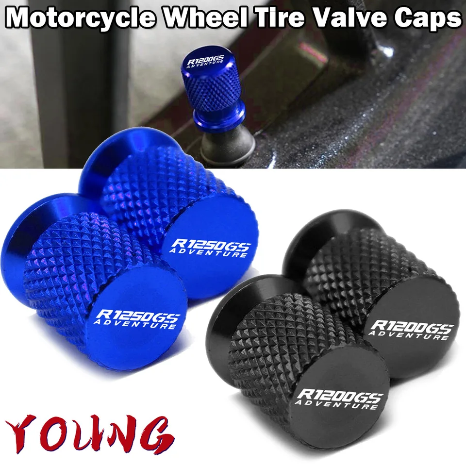 JUMPLAWN Lot De 2 Bouchons De Valve De Pneu De Moto Universels En