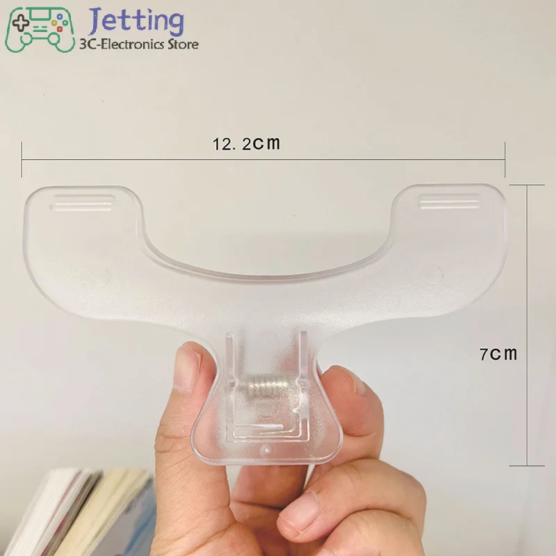 간단한 독서 보조 도구 고정 책 홀더 투명 플라스틱 책 클립 북마크 창의적인 디자인 실용적인 노트 홀더 서점용