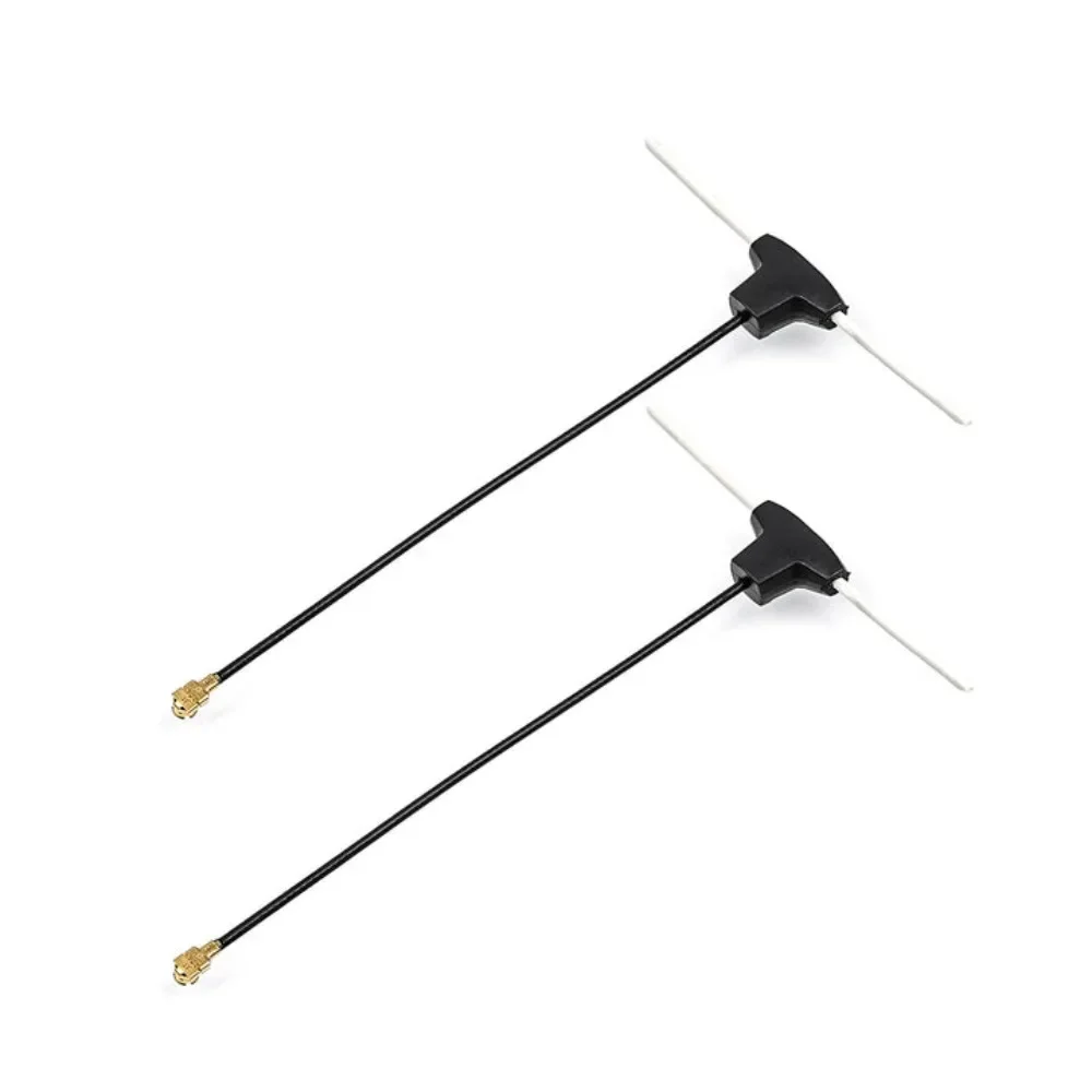 Antenne Dipôle T pour Drone FPV Radio ELRS - 2.4G & 915MHz, connecteur SMA doré et gaine thermorétractable