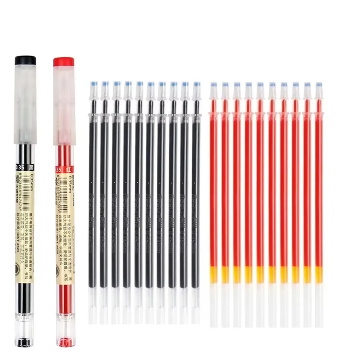 Premium 54-Piece Fine Point Gel Pen Set – Black, Blue, Red Ink for School, Office & Writing Supplies