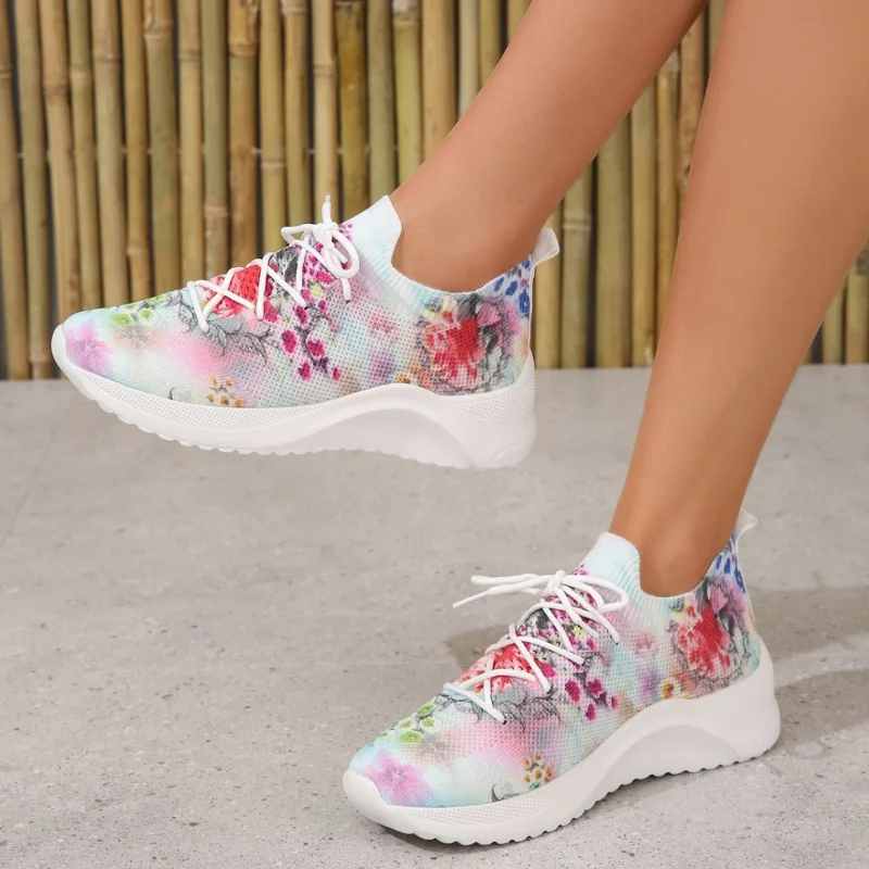 Spring and Summer Women Sports Shoes New Casual Shoes Mesh Breathable Women's Shoes Anti Slip Running Shoes Fashion Sneakers