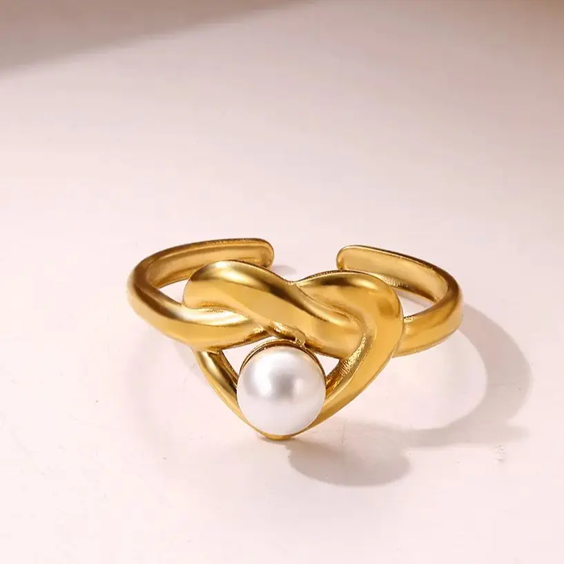 Stainless Steel Heart Ring For Women