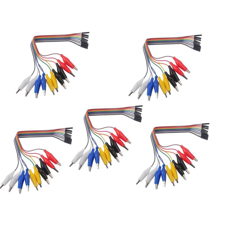 

50Pcs Alligator Test Clip to Female Dupond Wire Jumper Cable Bundle for Arduino Micro:bit Microbit 10PCS/set
