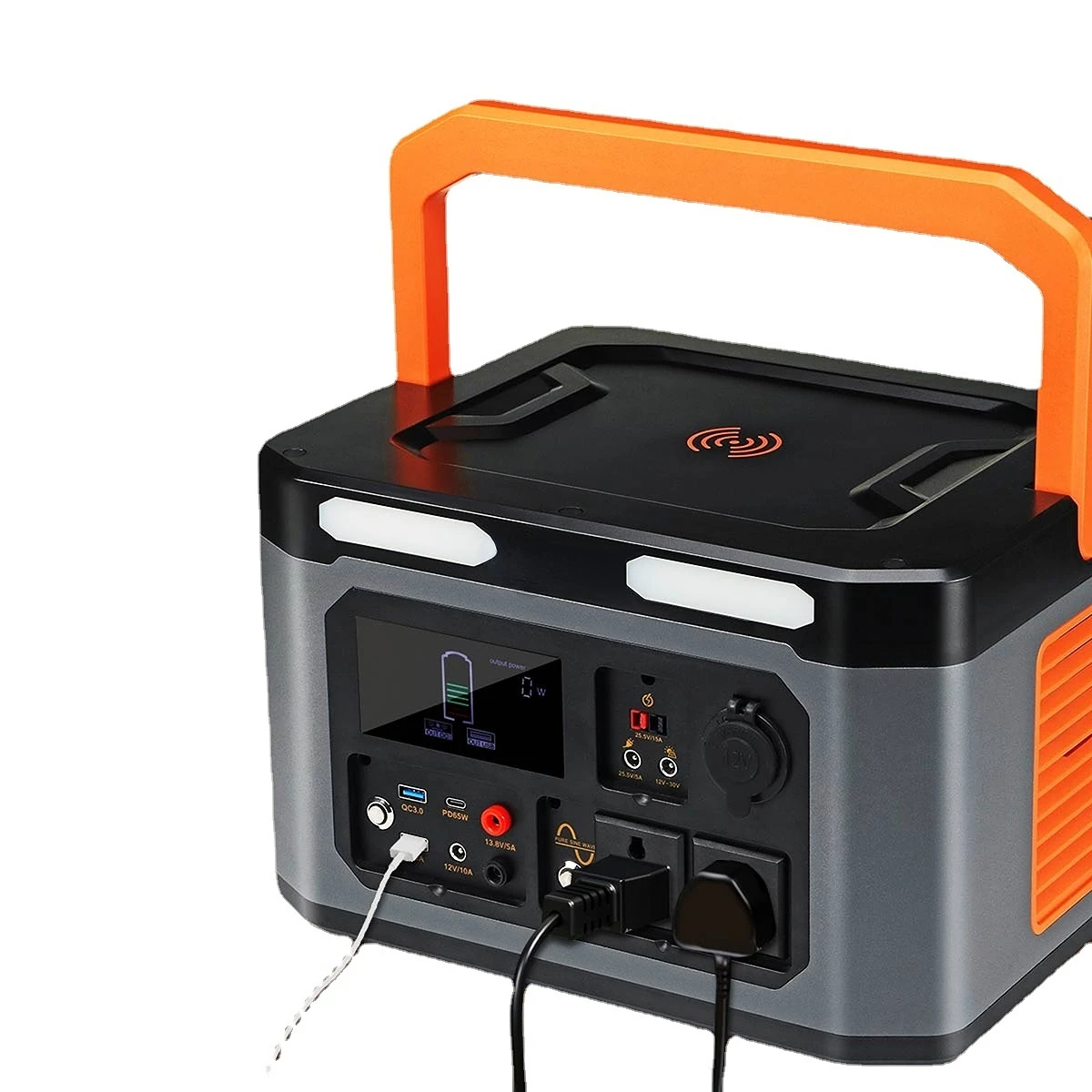 1500 와트 전원 스테이션 비상 조명 야외 캠핑 220 볼트 432000MAh 휴대용 태양 발전기 배터리 충전기 보조베터리