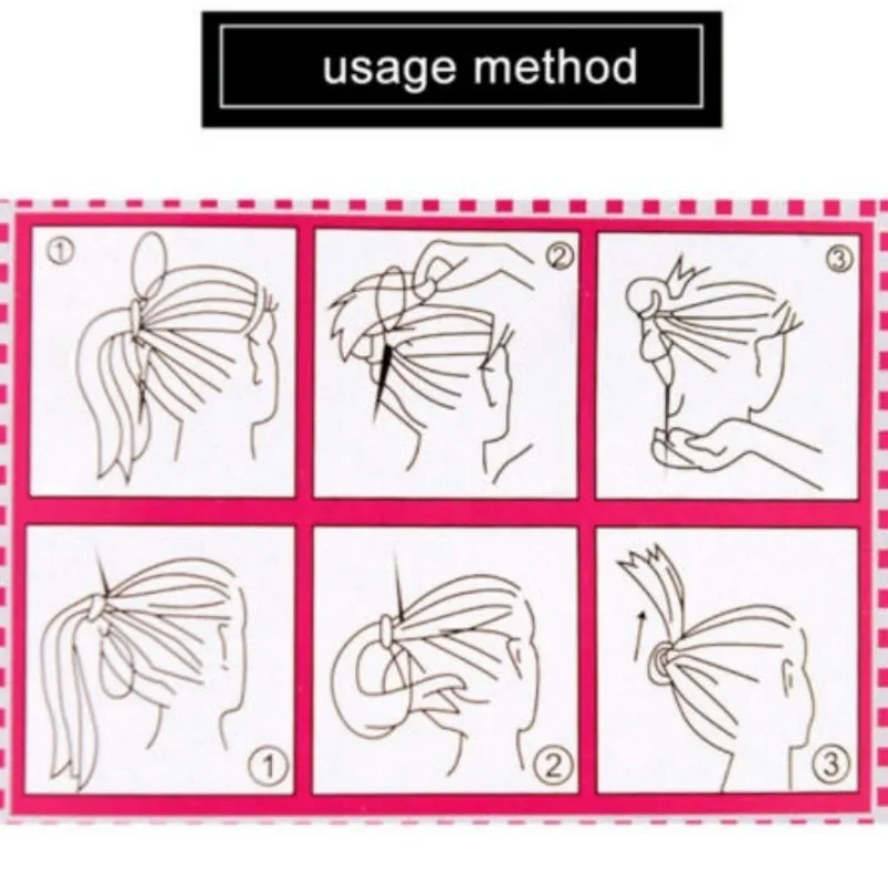 Multi-purpose Acrylic Scrunchie Women Flexible Hairpins Girls Soft Hairbands Female Hairstyle Tools Headband Hair Accessories