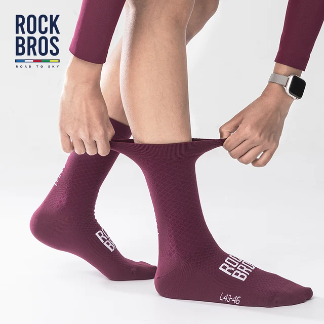 ROCKBROS Chaussettes de cyclisme apaisantes, chaussettes de sport absorbant les chocs, chaussettes de vélo en tissu respirant, chaussettes d'extérieur hautement élastiques, une paire 3 ROCKBROS Chaussettes de cyclisme apaisantes, chaussettes de sport absorbant les chocs, chaussettes de vélo en tissu respirant, chaussettes d'extérieur hautement élastiques, une paire 3