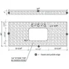 43"x 22" Bathroom Vanity Top ,White Marble Color With Rectangle Undermount Ceramic Sink And 3 Faucet Hole With Back Splash 3