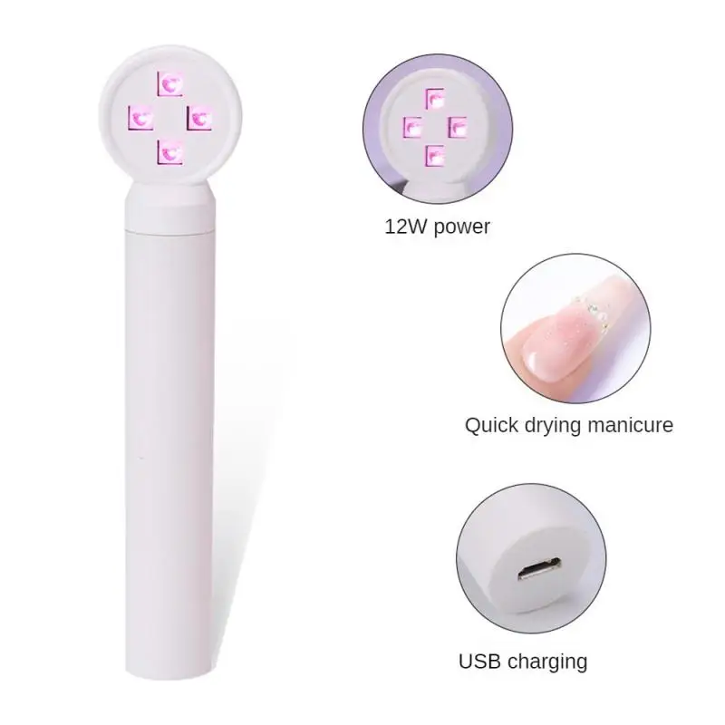 휴대용 네일 램프 건조기, 미니 UV LED 젤 광택제 경화기, 휴대용 캐빈 싱글 핑거 손전등 램프, 네일 아트 장비