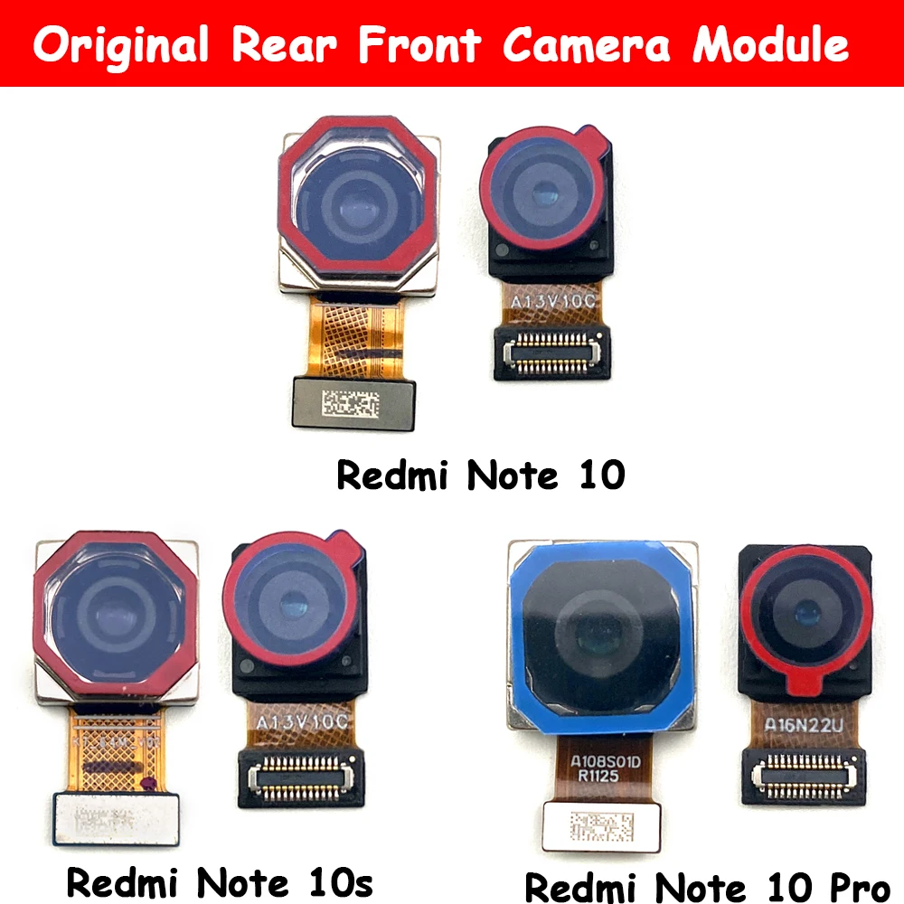 

10 шт. для Xiaomi Redmi Note 10 Pro 10S оригинальный задний передний фронтальный задний маленький Модуль камеры для селфи запасные части