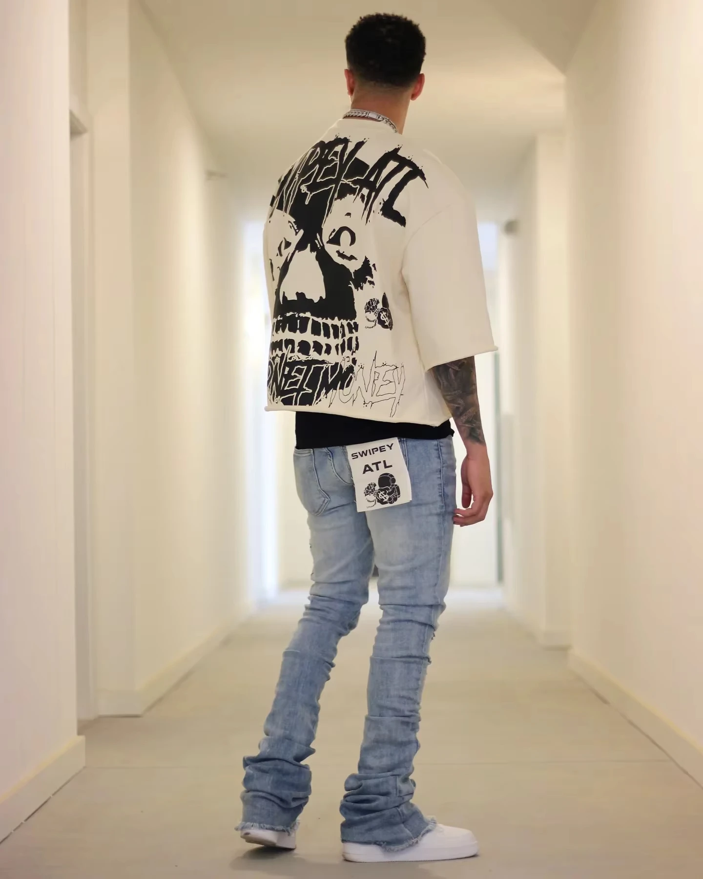 Y2K Vintage Gothic Skull Graphic Print T-Shirt 4