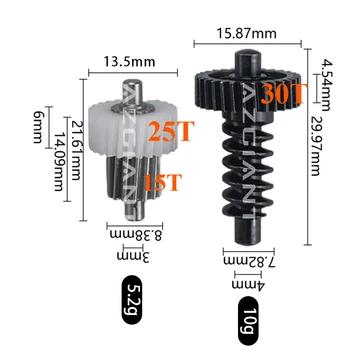 For Kia Ceed Forte Hyundai Elantra Accent Chevrolet Captiva Car Parts Rearview Folding Mirror Actuator Motor Repair Metal Gear 1