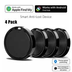 Dual System GPS Tracker for Find My/Google Find Apps - Universal Locator for Bikes and Bags (4 pack)