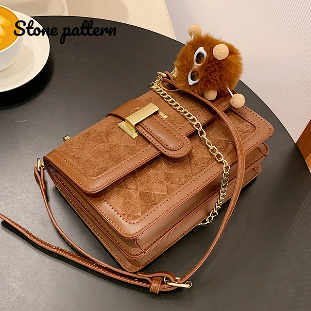 Stone Pattern Hot Selling Small Bags 2022 New Women's Bags Autumn/winter  Chain Bag Messenger Bag Shoulder Bag Square Bag