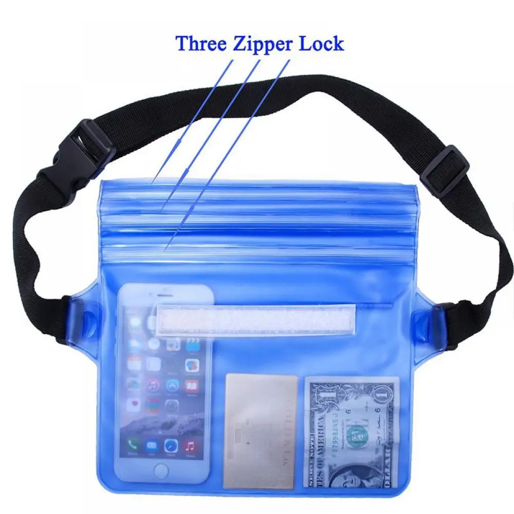 

Водонепроницаемая сумка ISKYBOB для мужчин, сухая поясная сумка, чехол для телефона, портативный синий кошелек для плавания и дрифтинга