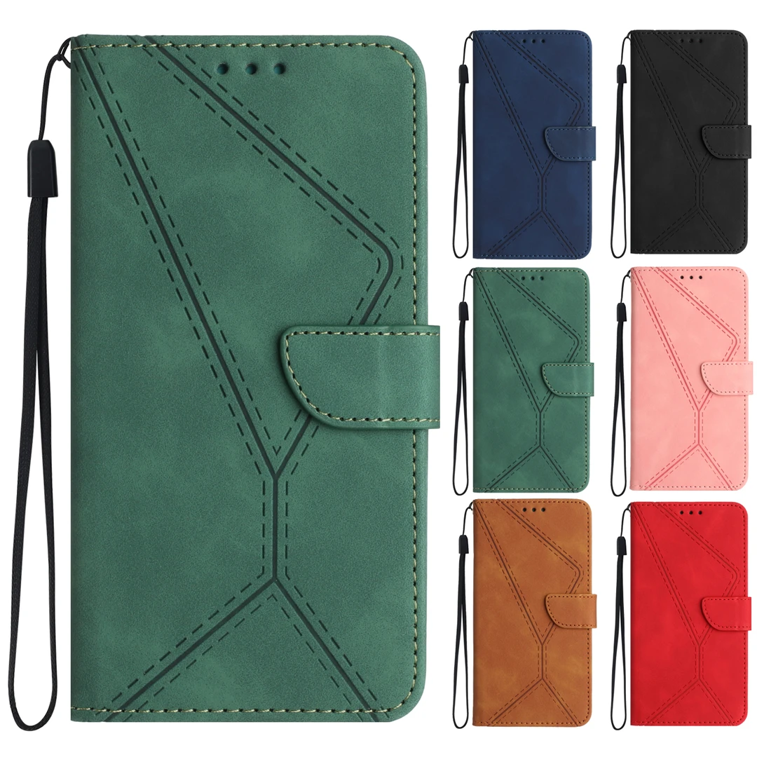 Custodie Per Telefoni Per Sony Xperia 5 10 1 V Iv Ace Iii Pdx-223 Pdx-225 Pdx-226 Custodia Geometrica Portafoglio In Fibra Di Carbonio Flip Cover Vint