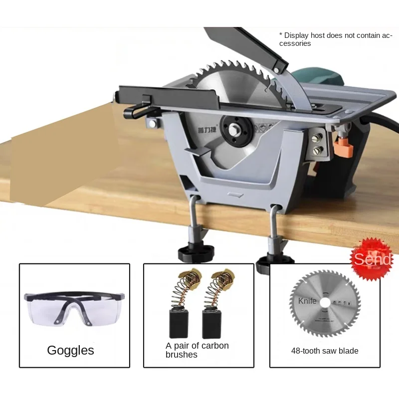 DF NEW 8 inch Woodworking Portable Household Radio Saw 220V/2200W Portable Flip-Chip Circular Saw Cutting And Slotting Machine
