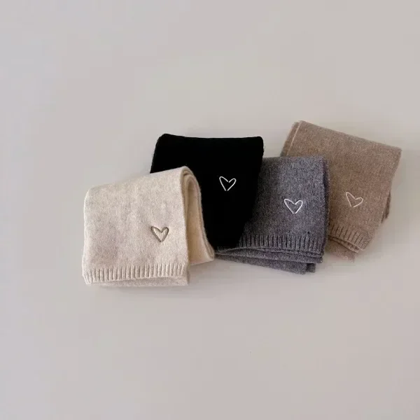 Baby Scarf Wool Scarf Korean Girls Fashion Children's Knitted Wool Scarf for Autumn Winter