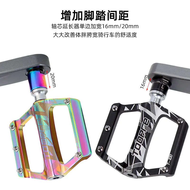 Estensione Pedale Bici 20mm - In Acciaio Cromo Molibdeno, Con Marchi L/R, Per MTB E Strada - Foto 3