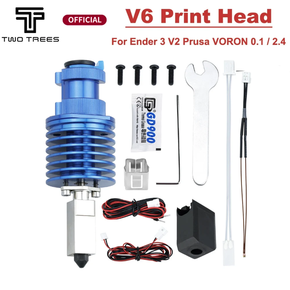 

Upgrade V6 Hotend Kit High Speed Print Head For Ender 3/Ender 3 PRO/VORON 2.4 Hi-End Extruder J-head for Prusa Ender 3 V2/CR10